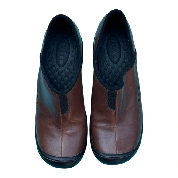 Pivo Brown Clog Slip on Leather Shoes Size 7 - Picture 3 of 5